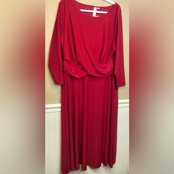 Emma & Michele for Ashley Stewart Red Dress Size 2X NWT - Picture 1 of 4